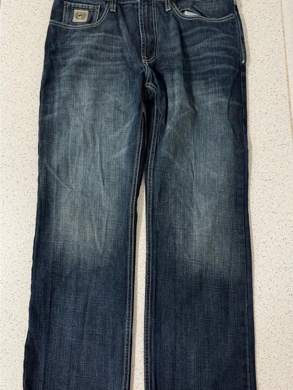 Cinch White Label Jeans Men 36x32 Blue Straight Denim Cowboy Western denim